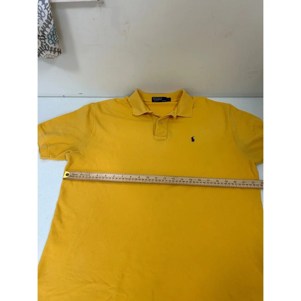 Polo Ralph Lauren Mens LSU Tigers Polo Shirt Yellow‎ Short Sleeve Size L